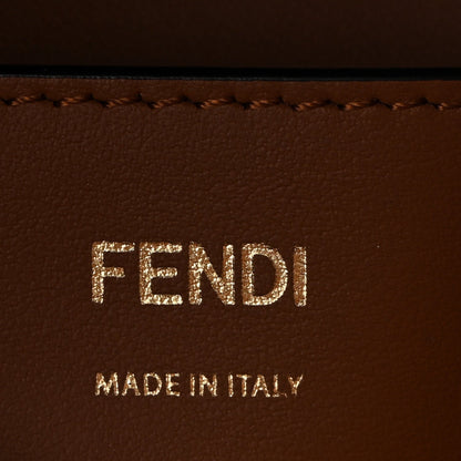 Vitello Grace F is Fendi Stamp Patch Perforated Small Mon Tresor Bucket Bag Black