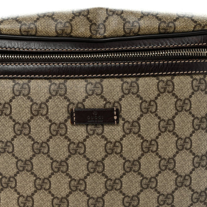 GG Supreme Monogram Belt Bag Dark Brown