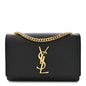 Grain De Poudre Small Monogram Kate Satchel Black