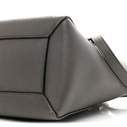 Grained Calfskin Micro Belt Bag Grey