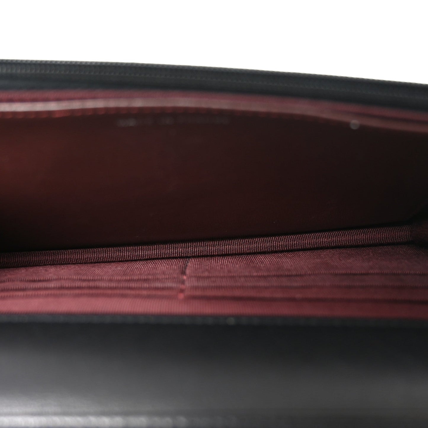 Lambskin Quilted Wallet On Chain WOC Black