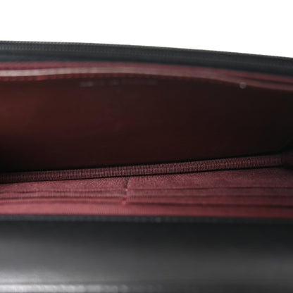 Lambskin Quilted Wallet On Chain WOC Black