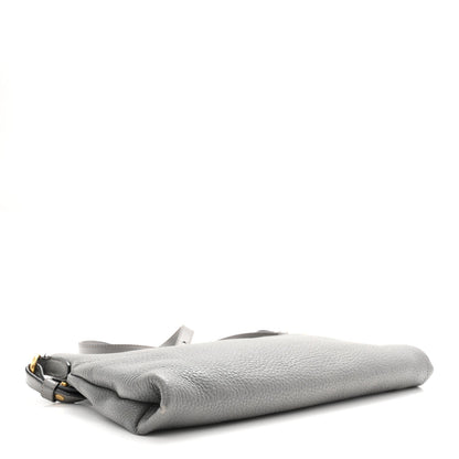 Vitello Phenix Zippered Shoulder Bag Marmo