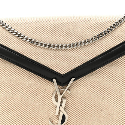 Canvas Calfskin Classic Monogram Cassandra Natural Black