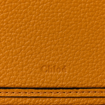 Raffia Small Grain Calfskin Medium Marcie Basket Yellow