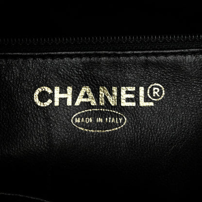Caviar Quilted Medallion Tote Black