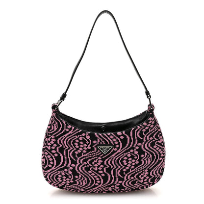 Maglia Jacquard Cleo Shoulder Bag Black Rosa