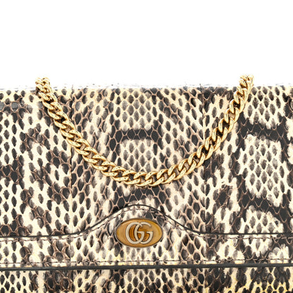 Snakeskin GG Ophidia Wallet On Chain Roccia