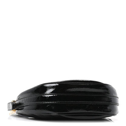Patent Naplak Arque Shoulder Bag Black