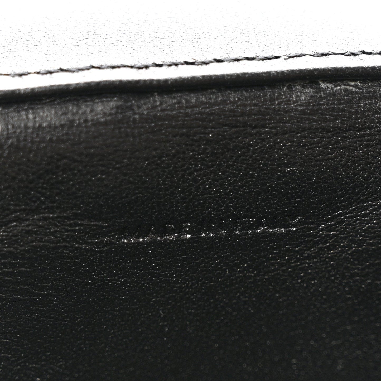 Patent Calfskin Triomphe Mini Vanity Case Black