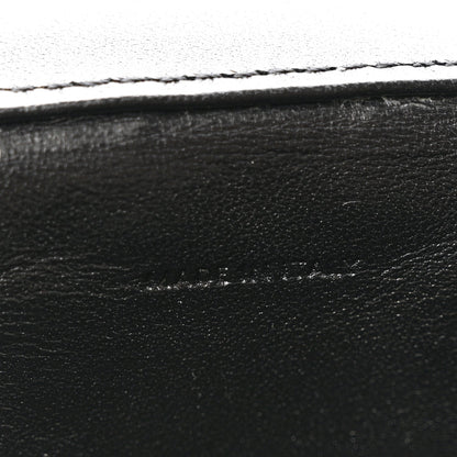 Patent Calfskin Triomphe Mini Vanity Case Black