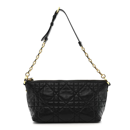 Lambskin Macrocannage DiorStar Hobo Bag Black