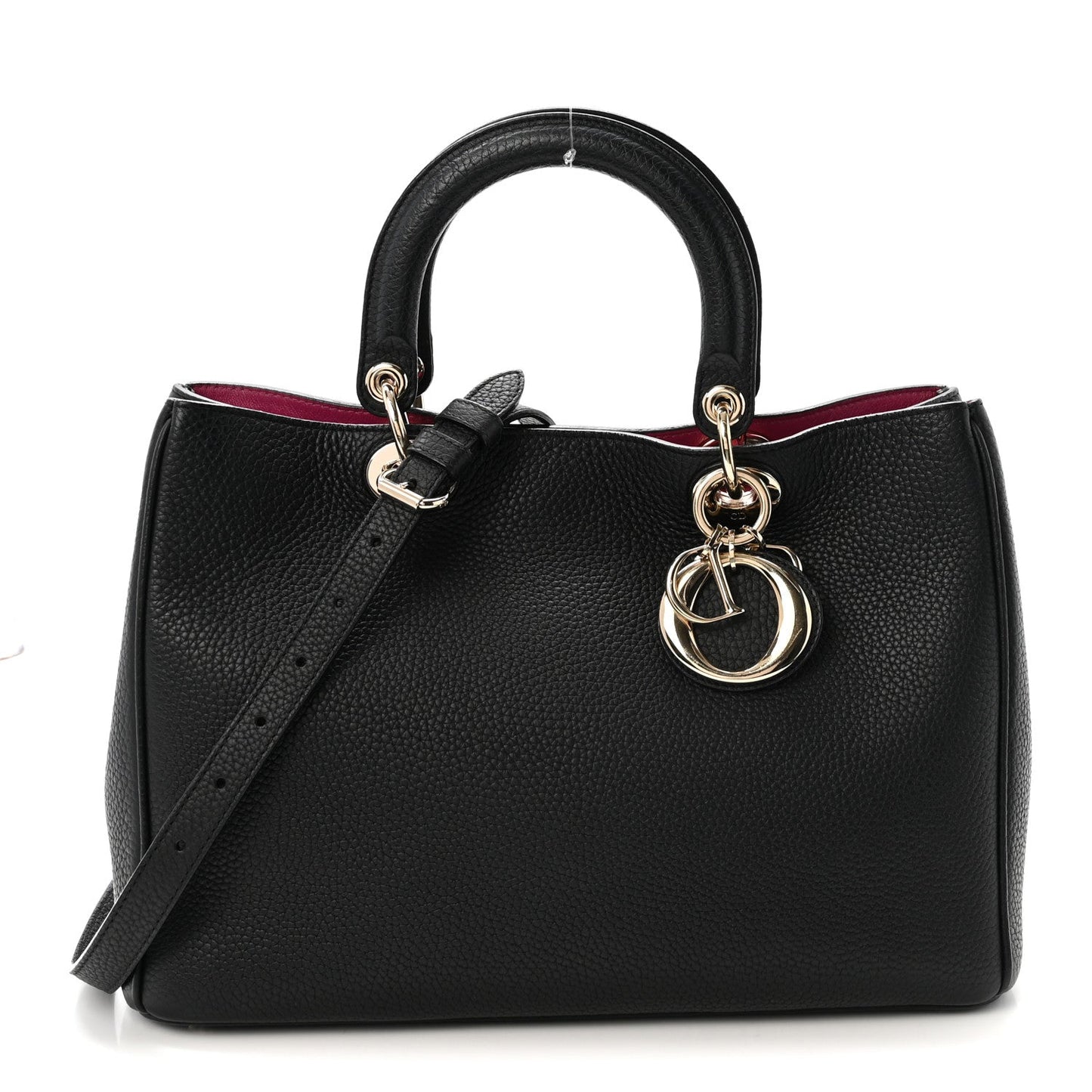 Bullcalf Medium Diorissimo Tote Black Rose Indien