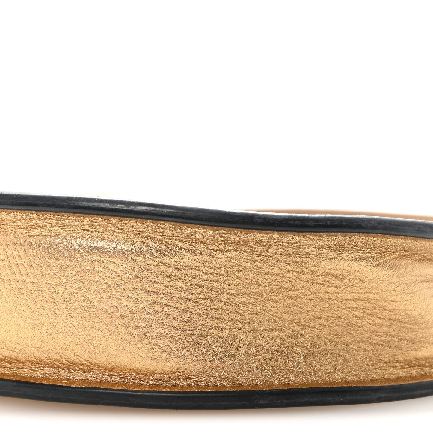 Metallic Grainy Calfskin Mini Vlogo Hobo Bag Gold