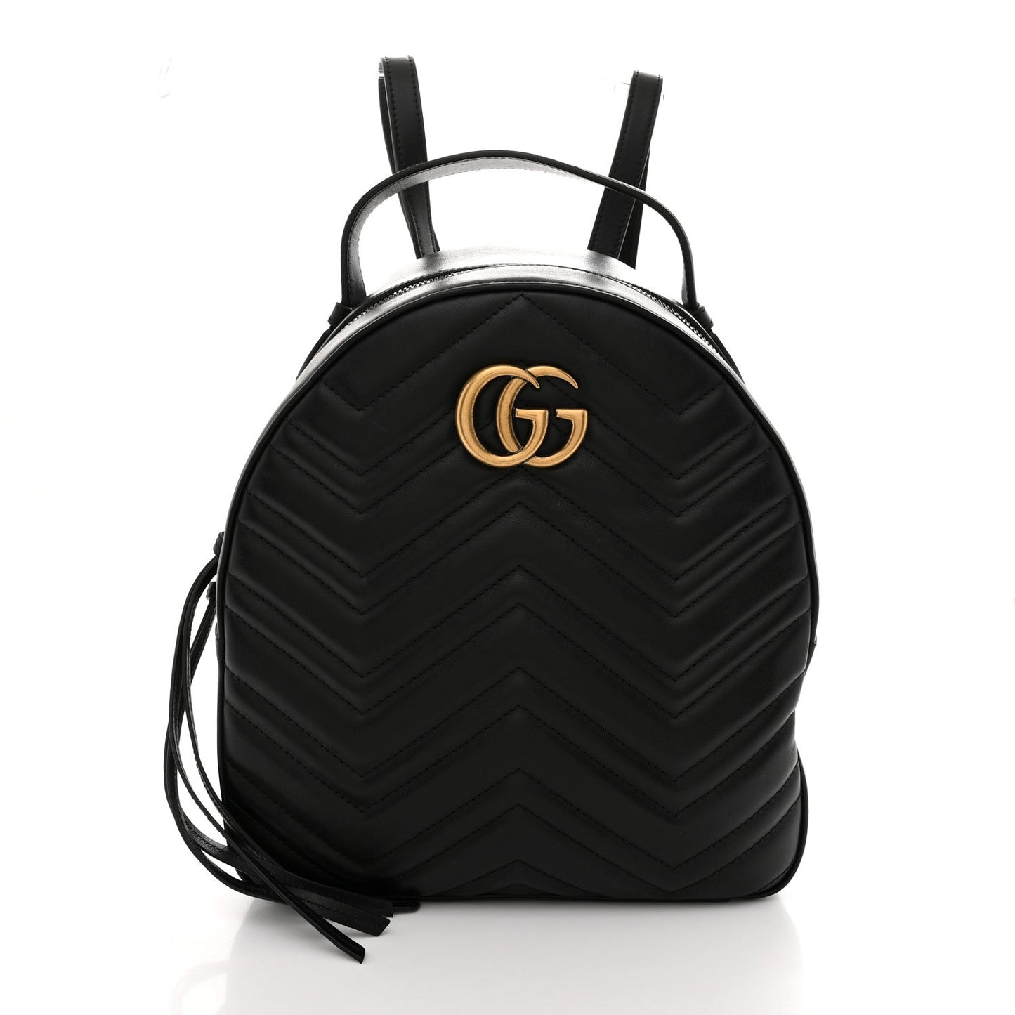 Calfskin Matelasse GG Marmont Dome Backpack Black