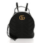Calfskin Matelasse GG Marmont Dome Backpack Black