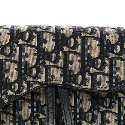 Oblique Saddle Belt Bag Blue