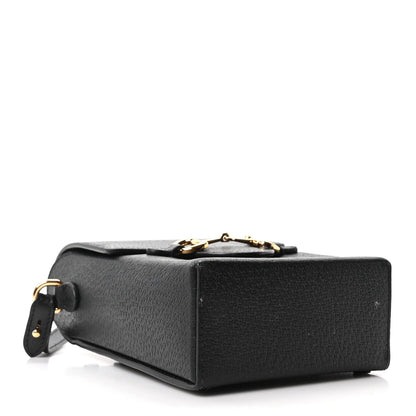 Dollar Calfskin Vertical Horsebit 1955 Crossbody Bag Black