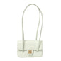 Shiny Caviar Mini Preppy Coco Shoulder Bag Light Blue