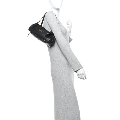 Lambskin Tag Bowling Bag Black