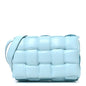 Nappa Maxi Intreccio Padded Cassette Crossbody Bag Ice
