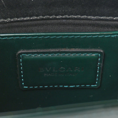 Metallic Serpenti Forever Small Shoulder Bag Green