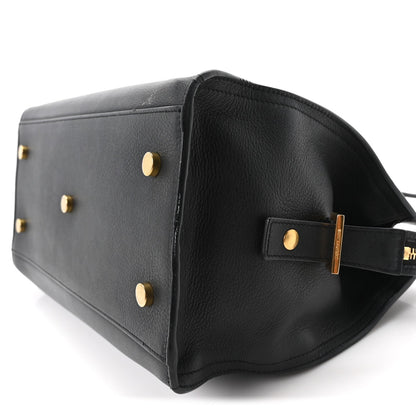 Calfskin Small Classic Y Cabas Black
