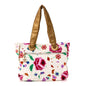 Canvas Floral Print Tote Multicolor