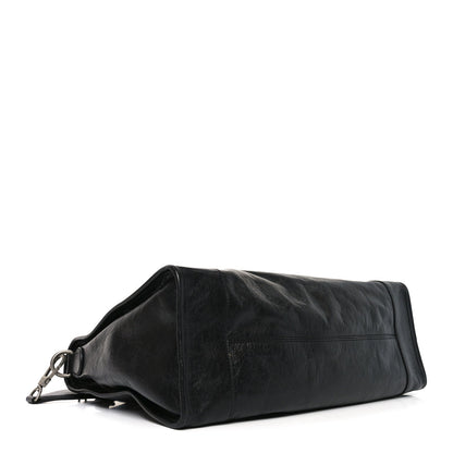 Fluffy Calfskin Morpheus Weekender Duffle Black