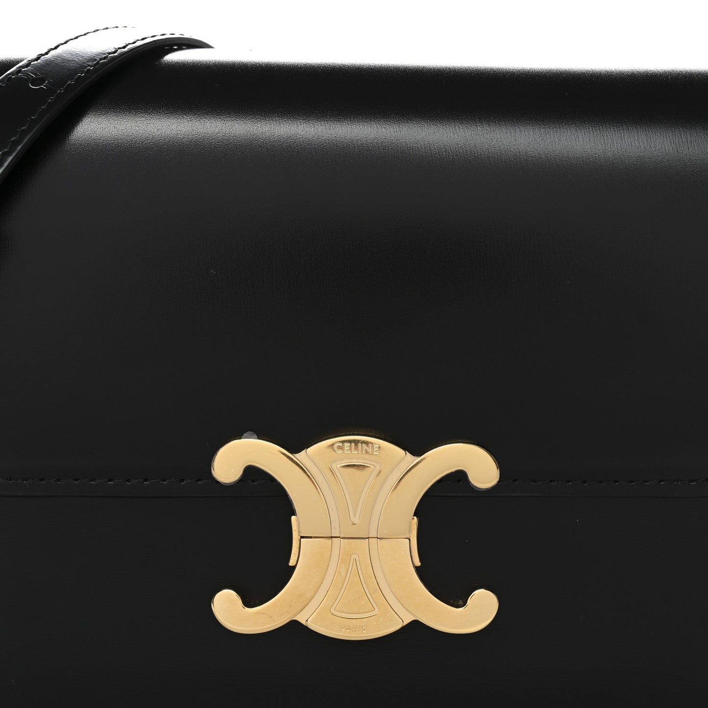 Shiny Calfskin Teen Triomphe Black