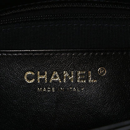 Lambskin Quilted Small Funky Town Flap Black