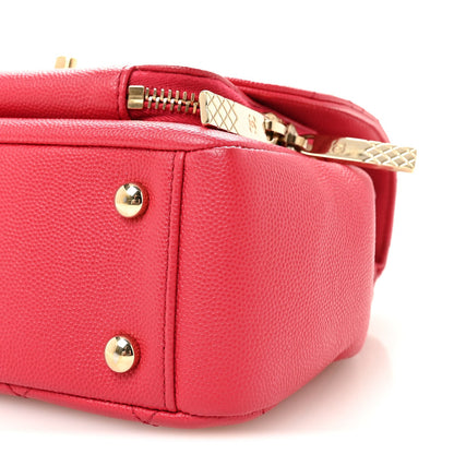 Caviar Quilted Medium Business Affinity Flap Pink