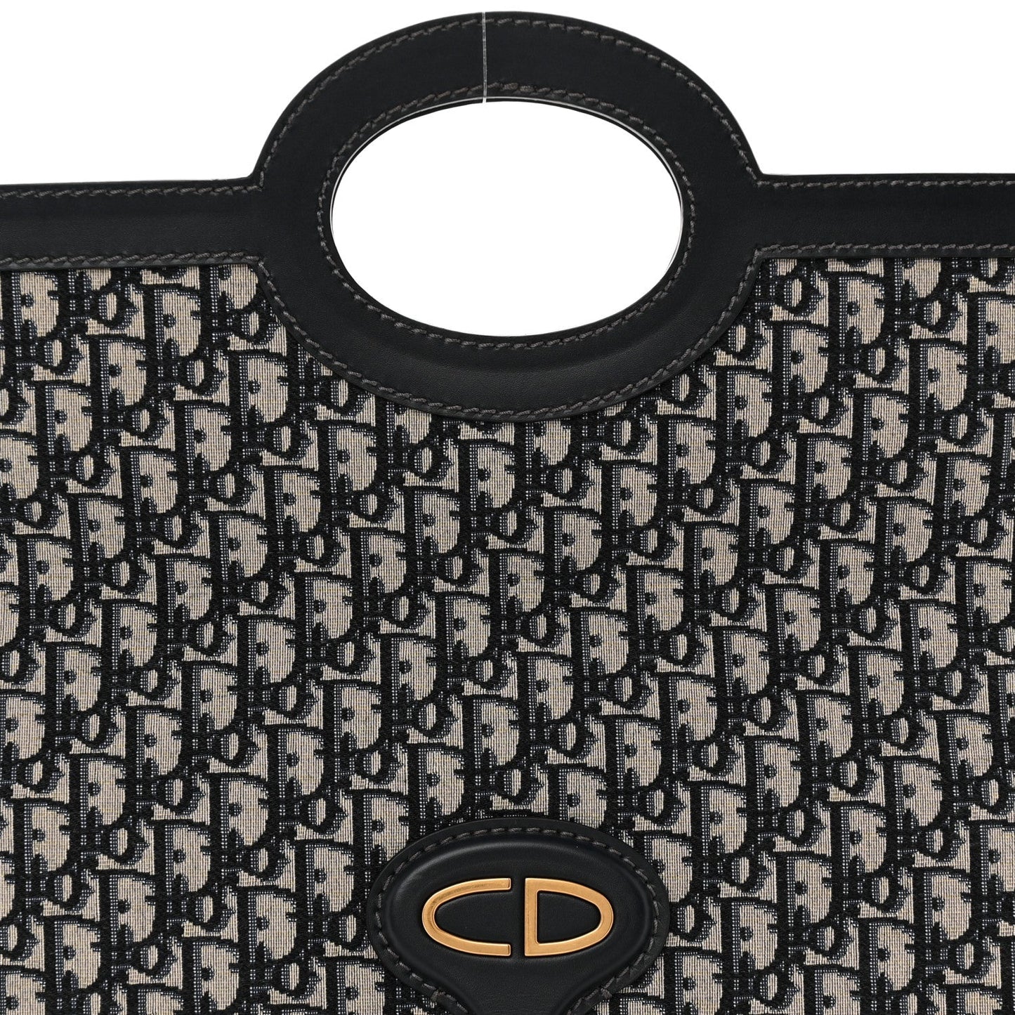 Oblique Fold Over Clutch Blue