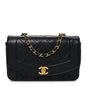 Lambskin Quilted Small Single Flap Black