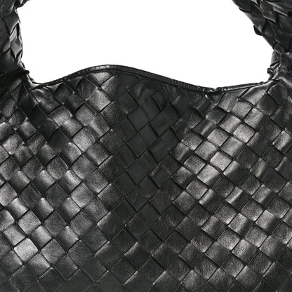 Calfskin Intrecciato Small Hop Black