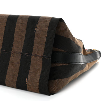 Pequin Cuoio Vegetale Medium Hobo Tobacco Rosso Black