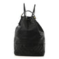 Caviar Quilted Drawstring Backpack Black