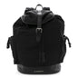 Nylon Grained Calfskin Watson Diaper Bag Black