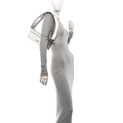 Metallic Calfskin Le Sac Ciuciu Silver