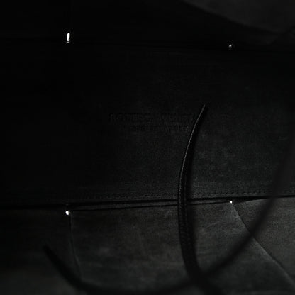 Nappa Maxi Intrecciato Arco Tote Black