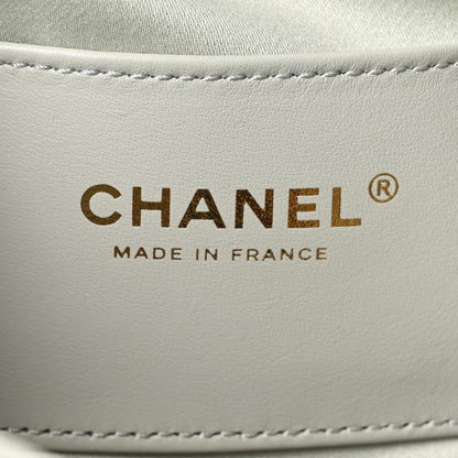 Caviar Quilted Small Chanel 25 Handbag Light Green