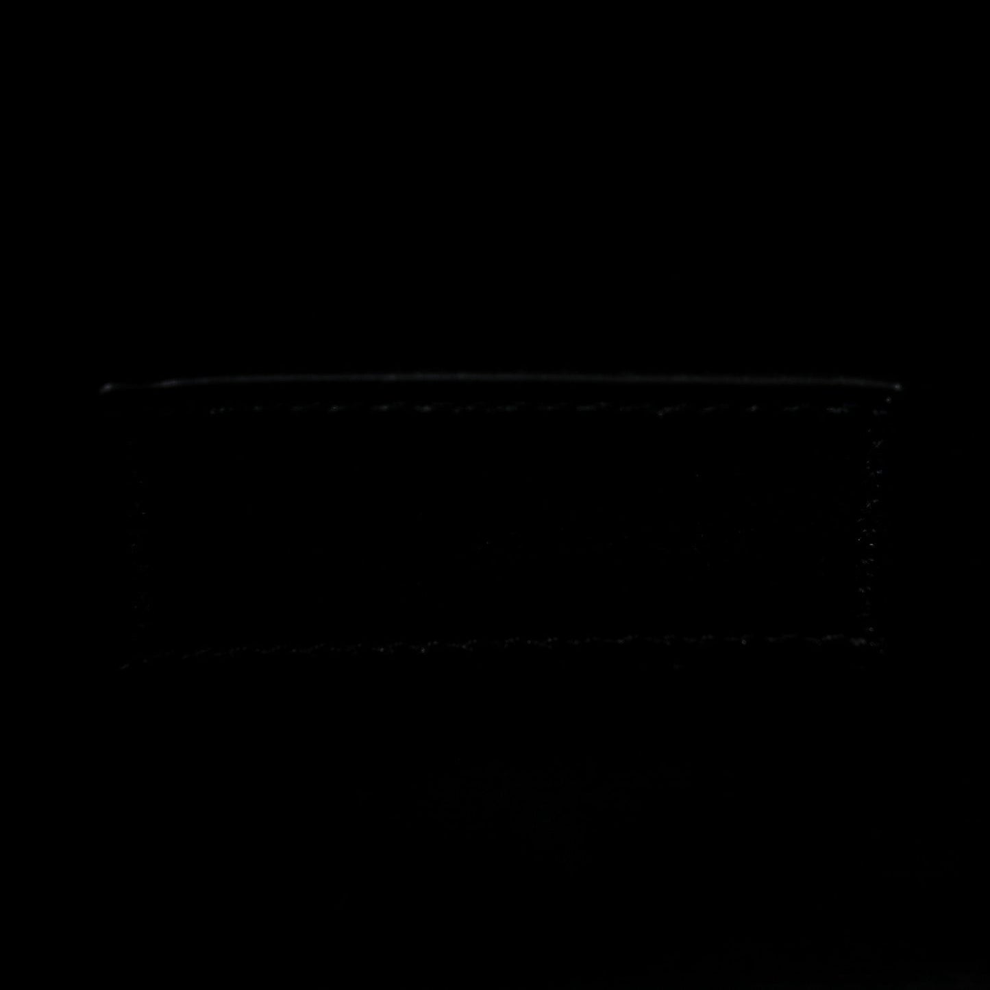 Grain De Poudre Matelasse Chevron Monogram Envelope Clutch Black