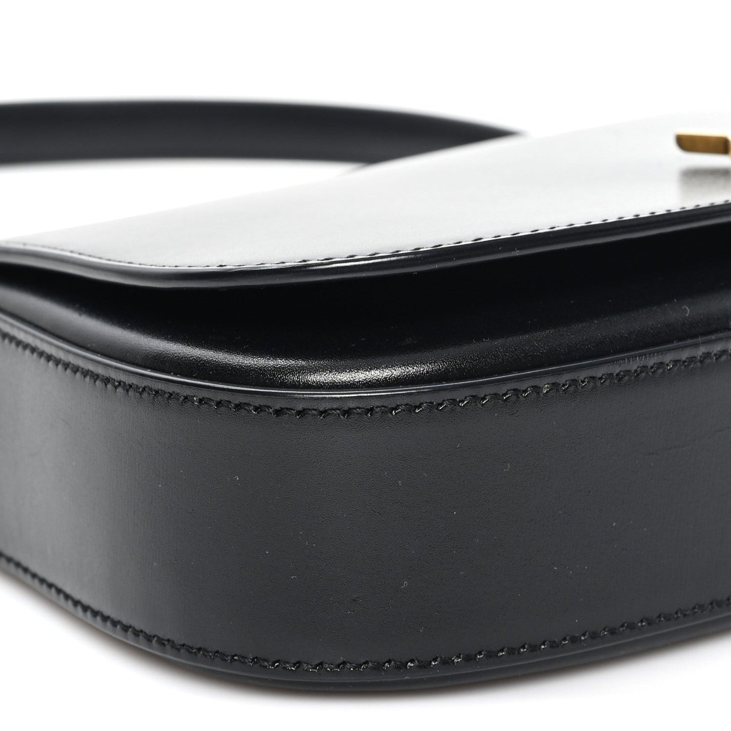 Box Calfskin Mini Voltaire Shoulder Bag Black