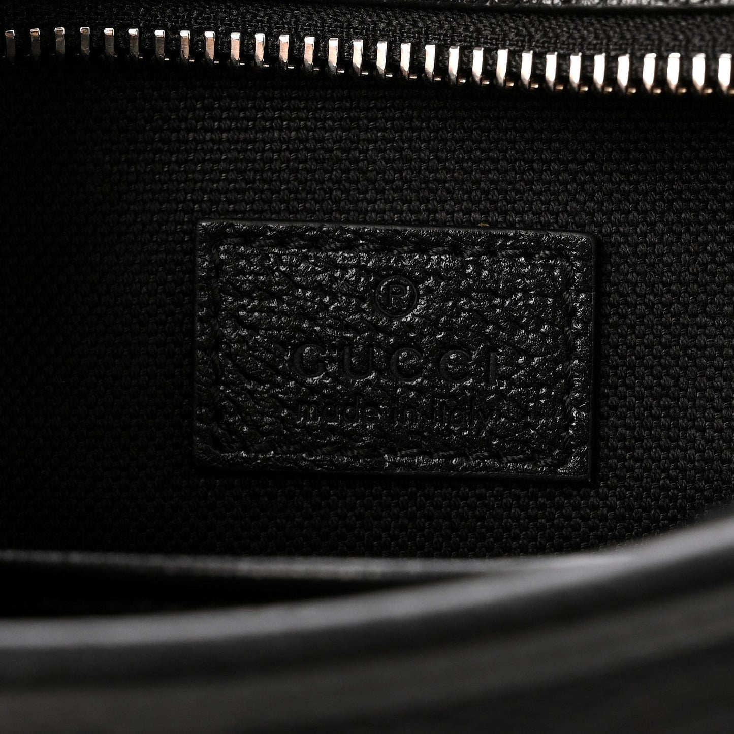 Monogram Jumbo GG Textured Dollar Calfskin Web Mini Crossbody Bag Black