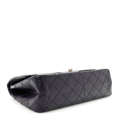 Aged Calfskin Quilted 2.55 Reissue 226 Flap Purple