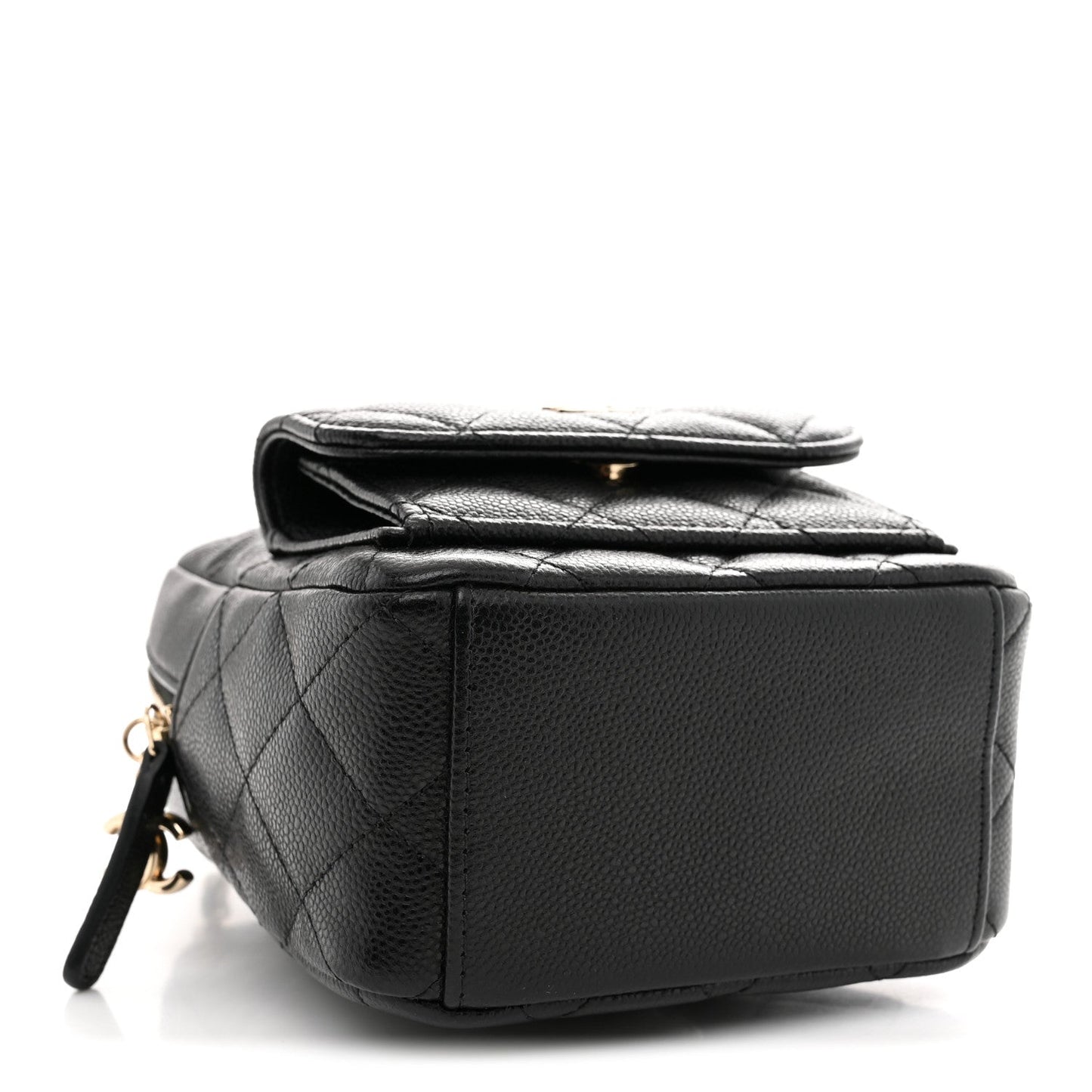 Caviar Quilted CC Mini Classic Backpack Black