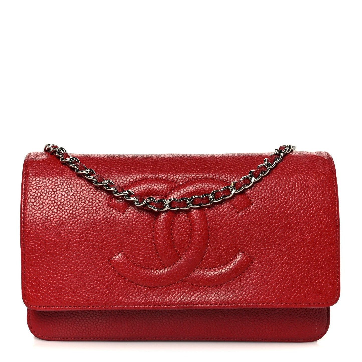 Caviar Timeless CC Wallet on Chain WOC Red