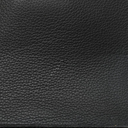 Calfskin Small Twin Skull Chain Crossbody Black