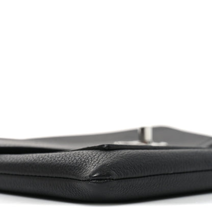 Soft Calfskin My Lockme Chain Pochette Black