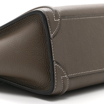 Drummed Calfskin Nano Luggage Souris